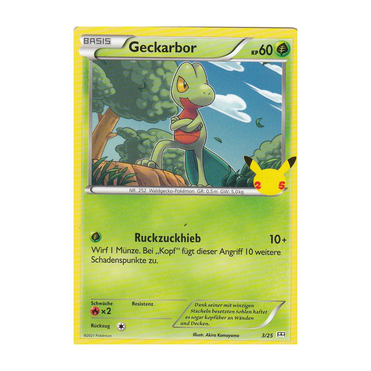 FIGURINE POKÉMON TREECKO (Geckarbor Arcko) No_k18271 Pokémon de 3e