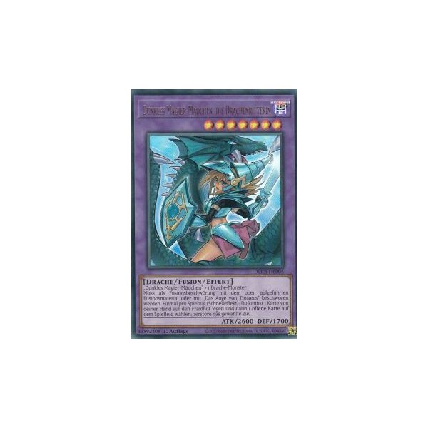 Dunkles Magier-M&auml;dchen, die Drachenritterin (Alternatives Artwork) DLCS-DE006alt