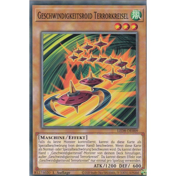 Geschwindigkeitsroid Terrorkreisel LED8-DE009