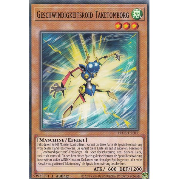 Geschwindigkeitsroid Taketomborg LED8-DE011