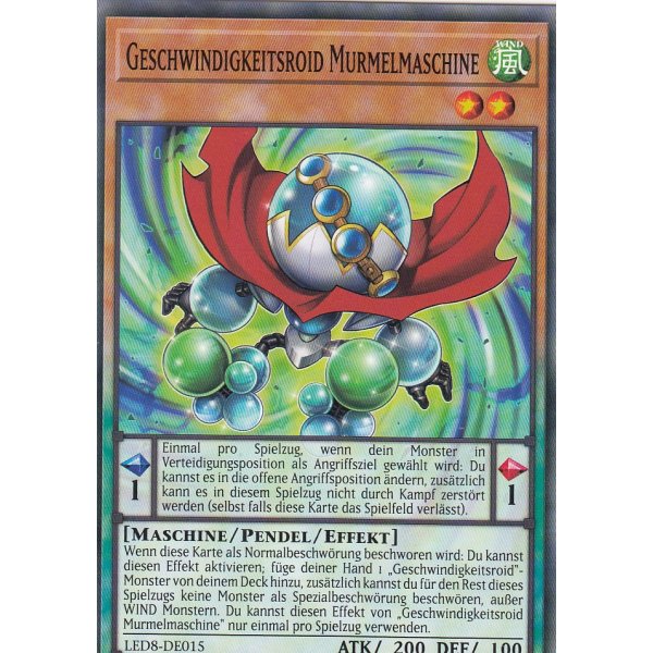 Geschwindigkeitsroid Murmelmaschine LED8-DE015