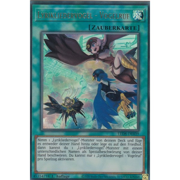 Lyrikliedervogel - Vogelruf LED8-DE039