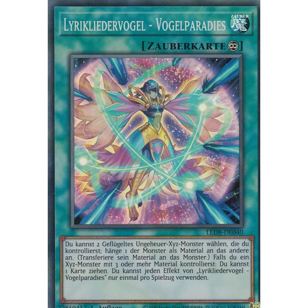 Lyrikliedervogel - Vogelparadies LED8-DE040