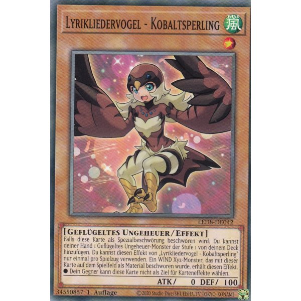 Lyrikliedervogel - Kobaltsperling LED8-DE042