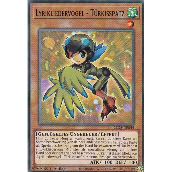 Lyrikliedervogel - T&uuml;rkisspatz LED8-DE044
