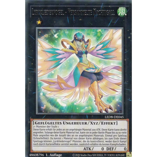 Lyrikliedervogel - Versammelte Nachtigall LED8-DE045