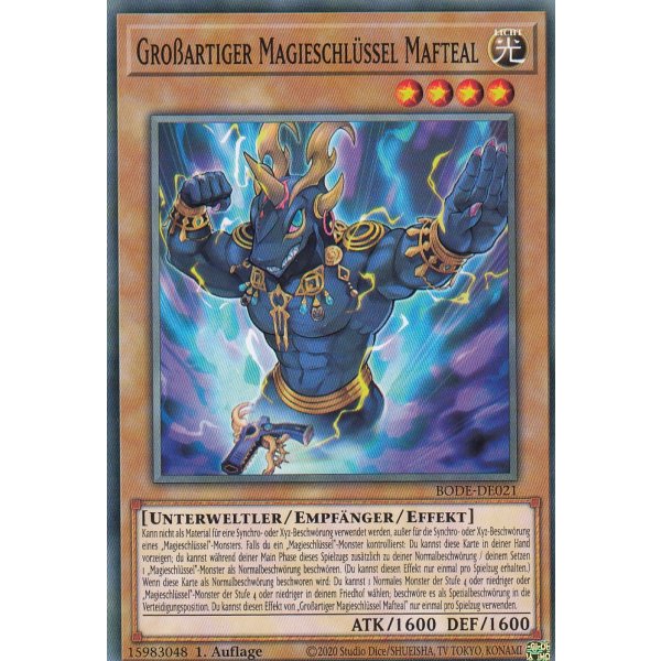 Gro&szlig;artiger Magieschl&uuml;ssel Mafteal BODE-DE021