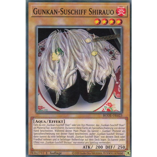 Gunkan-Suschiff Shirauo BODE-DE023