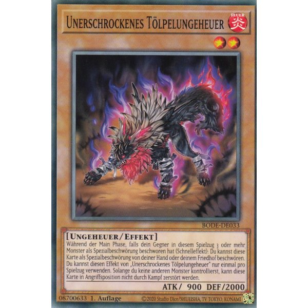 Unerschrockenes T&ouml;lpelungeheuer BODE-DE033