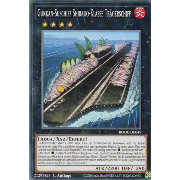 Gunkan-Suschiff Shirauo-Klasse Tr&auml;gerschiff BODE-DE049