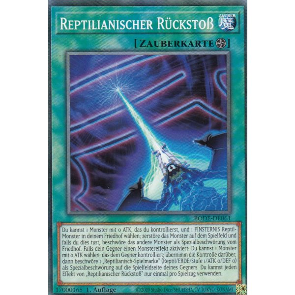 Reptilianischer R&uuml;cksto&szlig; BODE-DE061
