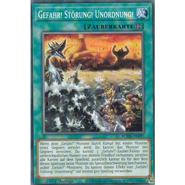 Gefahr! St&ouml;rung! Unordnung! BODE-DE097