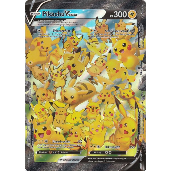 Pikachu V-Union Celebrations PROMO XXL OVERSIZED/&Uuml;BERGRO&szlig;