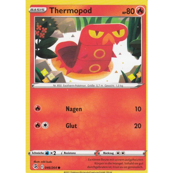 Thermopod 047/264 Fusions Angriff Pokemon Karte Deutsch