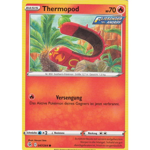 Thermopod 047/264 Fusions Angriff Pokemon Karte Deutsch