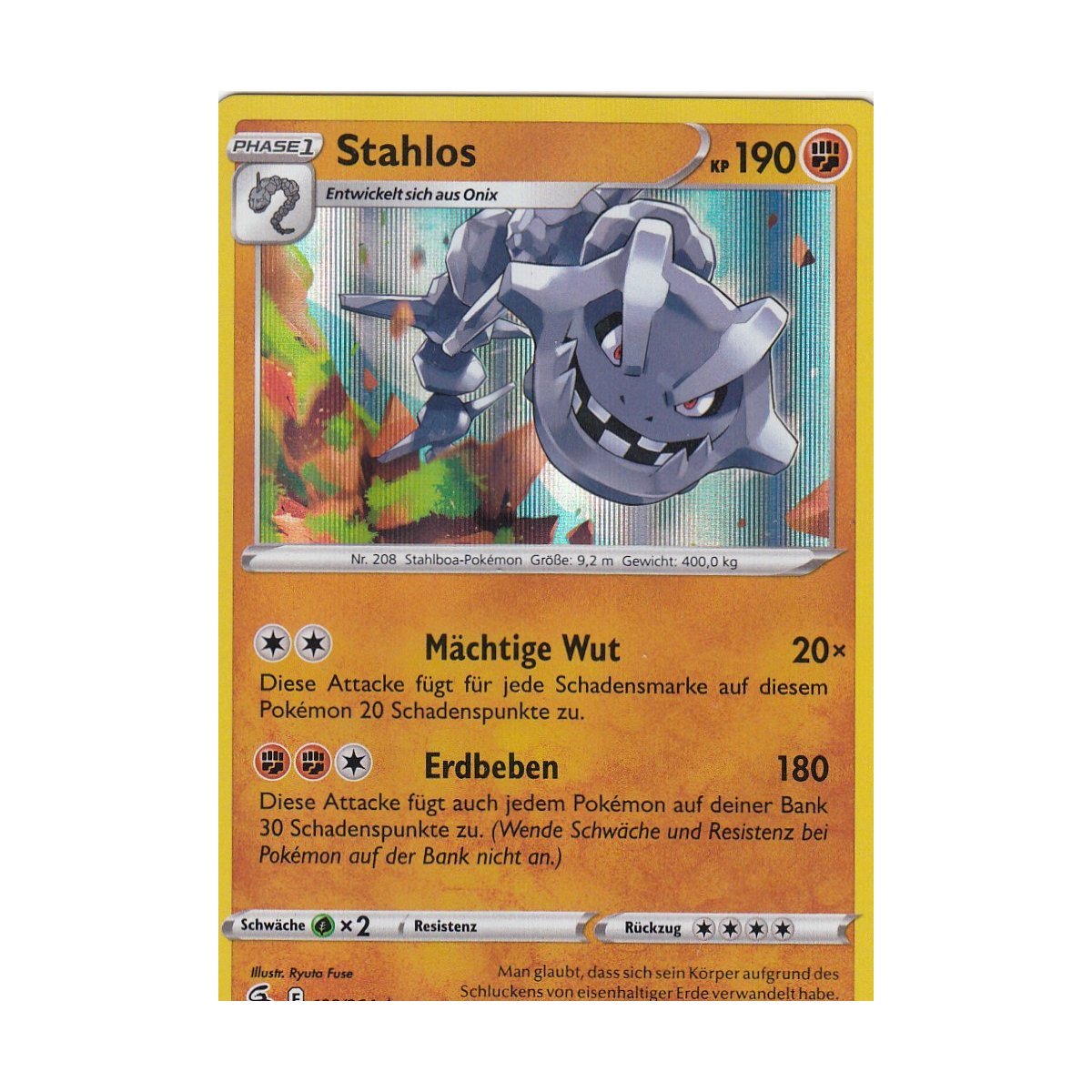 stahlos pokemon karte wert