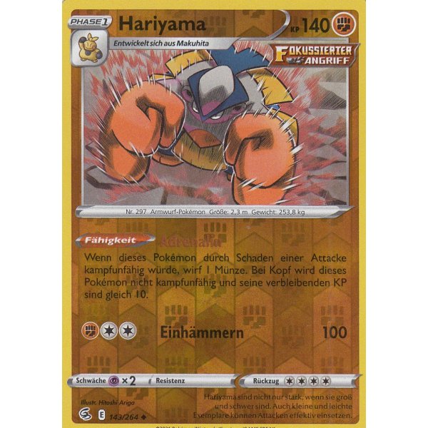 Hariyama 143/264 REVERSE HOLO