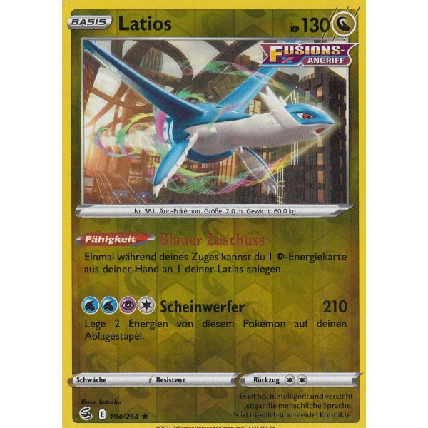 Latios 194/264 REVERSE HOLO