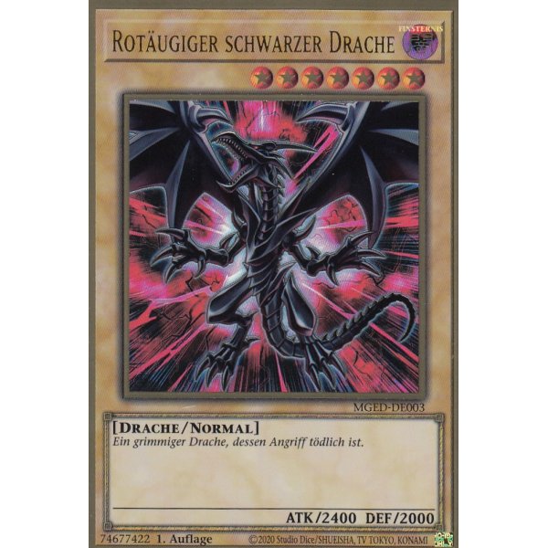 Rot&auml;ugiger schwarzer Drache (alternate art) MGED-DE003
