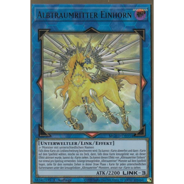 Albtraumritter Einhorn (alternate art) MGED-DE034alt