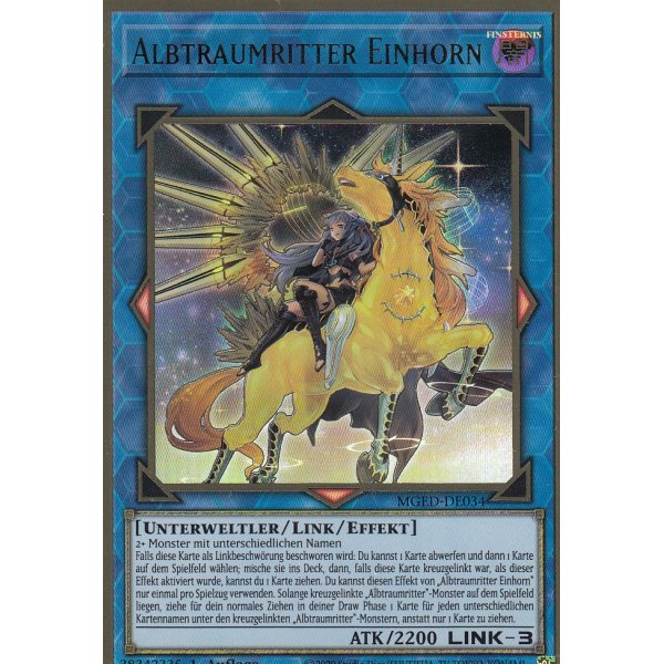 Albtraumritter Einhorn (alternate art) MGED-DE034alt
