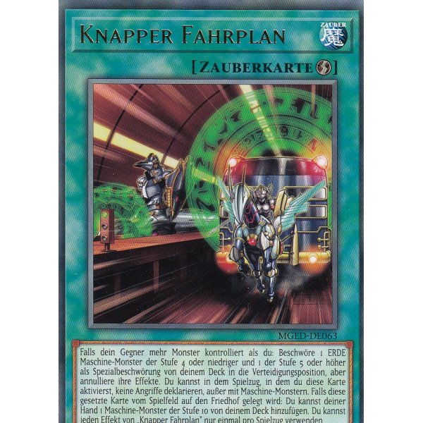 Knapper Fahrplan MGED-DE063