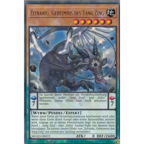 Zefraniu, Geheimnis des Yang Zing MGED-DE072