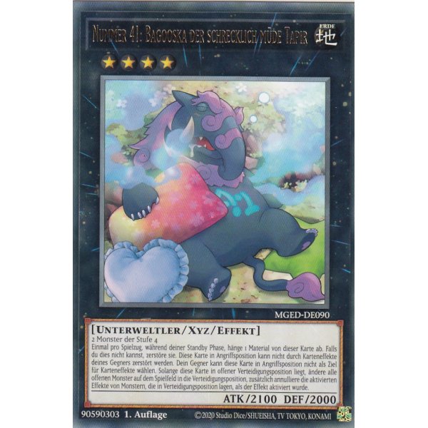 Nummer 41: Bagooska der schrecklich m&uuml;de Tapir MGED-DE090