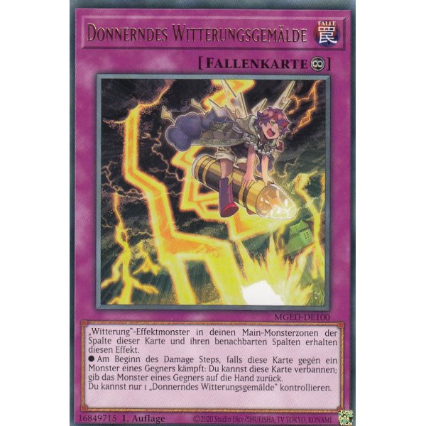 Donnerndes Witterungsgem&auml;lde MGED-DE100