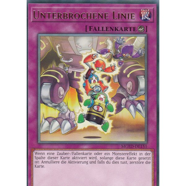 Unterbrochene Linie MGED-DE151