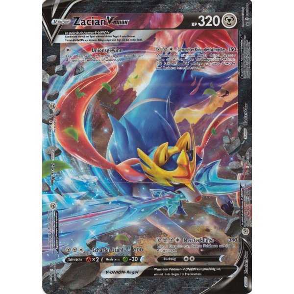 Zacian V-Union Celebrations SWSH PROMO XXL OVERSIZED/&Uuml;BERGRO&szlig;
