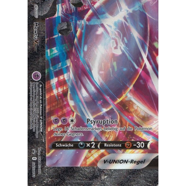 Mewtu V-Union Celebrations PROMO - 4 Karten die 1 XXL-Karte ergeben