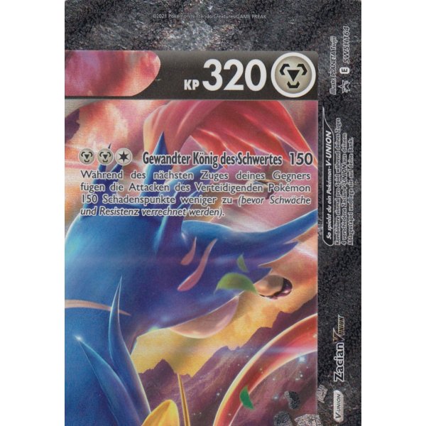 Zacian V-Union Celebrations PROMO - 4 Karten die 1 XXL-Karte ergeben