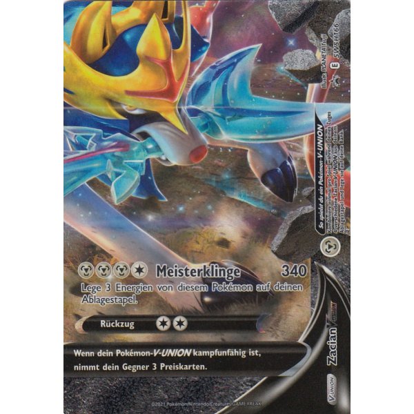 Zacian V-Union Celebrations PROMO - 4 Karten die 1 XXL-Karte ergeben
