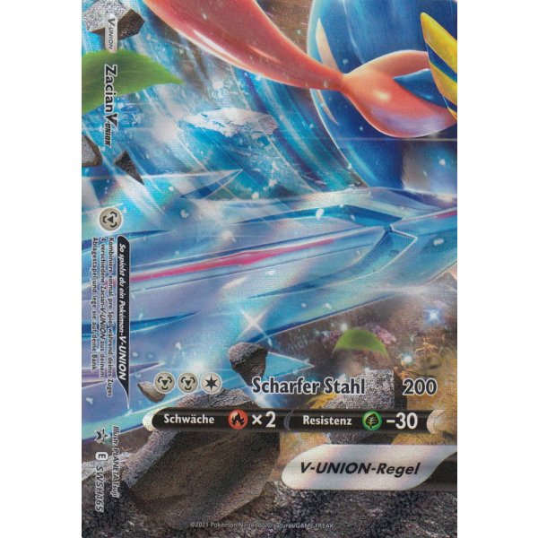 Zacian V-Union Celebrations PROMO - 4 Karten die 1 XXL-Karte ergeben