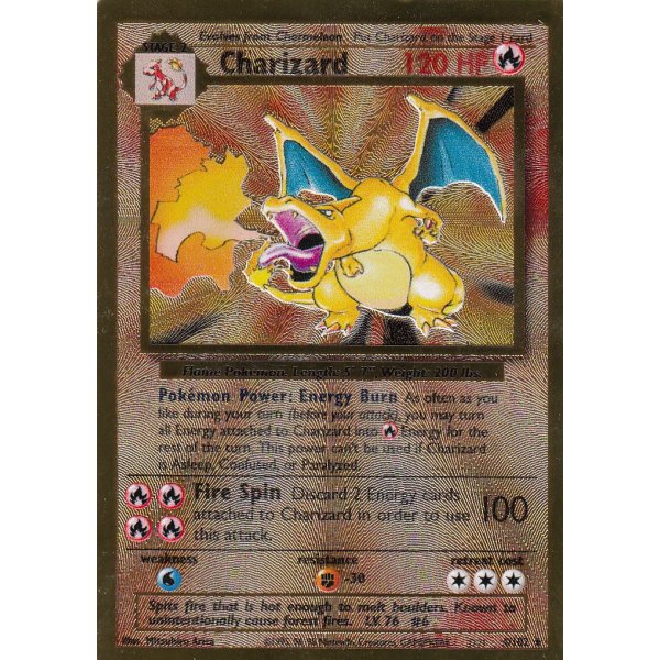 Charizard Glurak Gold Metall PROMO Celebrations Ultra Premium