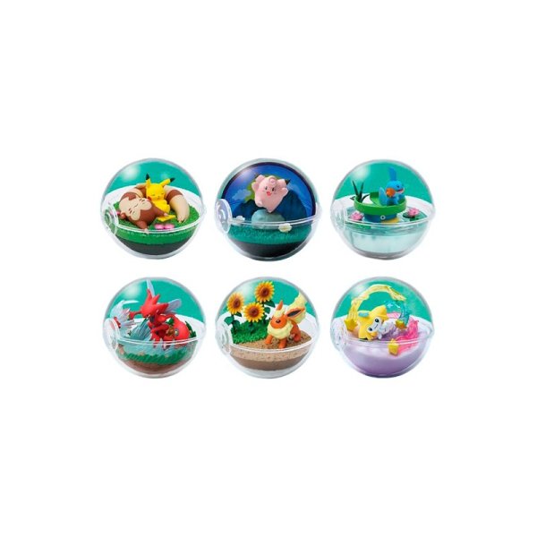 Pok&eacute;mon Terrarium Kollektion 8 - alle 6 Figuren