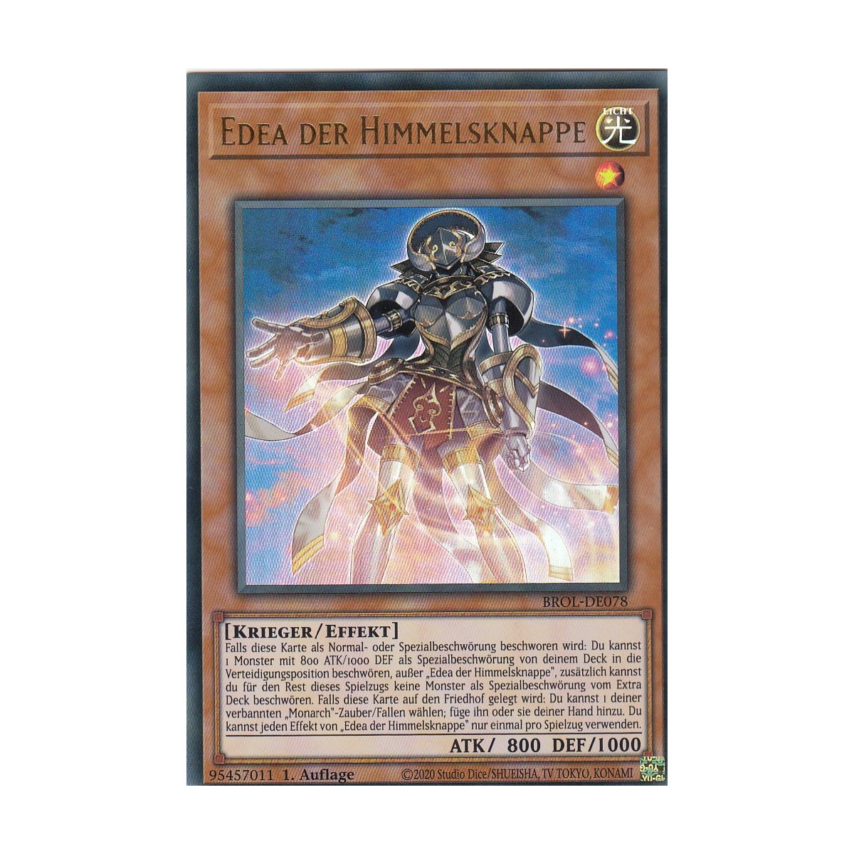 SR01-DE003 Edea Der Himmelsknappe – 1. Auflage Kartenset Inkl. Original Gwindi Schutzhüllen