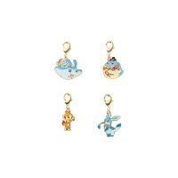 Christmas in the Sea Plinfa, Mantirps, Seemops, Panflam, Glaziola Pokemon Schlüsselanhänger Set