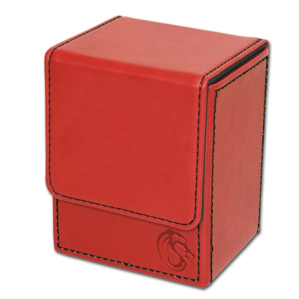 BCW Deck Case LX Rot Premium Leatherette (80 Karten Deck Box)