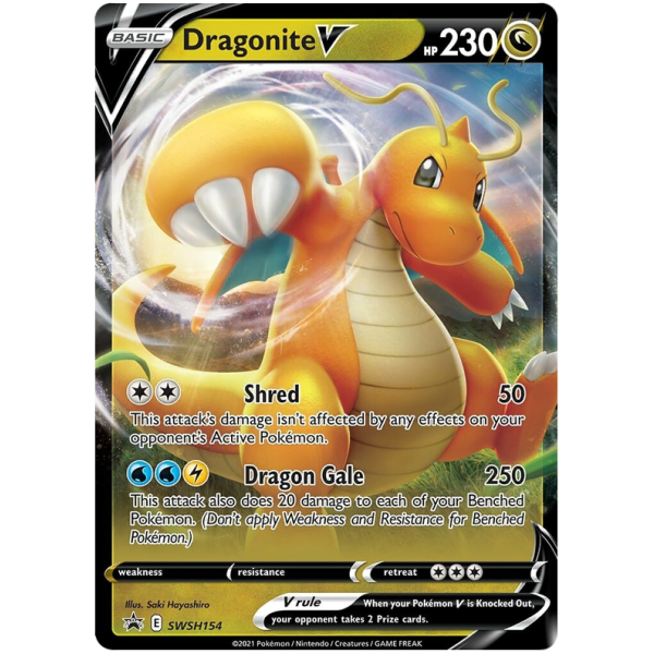 Dragonite V SWSH154 PROMO XXL OVERSIZED/&Uuml;BERGRO&szlig; Englisch