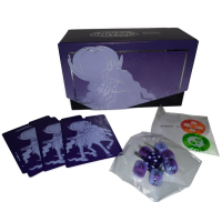 Pokemon Schaurige Herrschaft Rappenreiter-Coronospa (lila) Trainer Box + Würfel + Schadensmarken + Kartentrenner