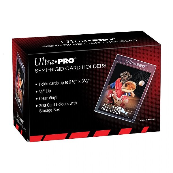 Ultra Pro Semi-Rigid Card Holders 1/2" Lip 200er Box (200 Kartenh&uuml;llen)