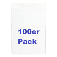 Ultra Pro Semi-Rigid Card Holders 1/2" Lip 100er Pack (100 Kartenh&uuml;llen)