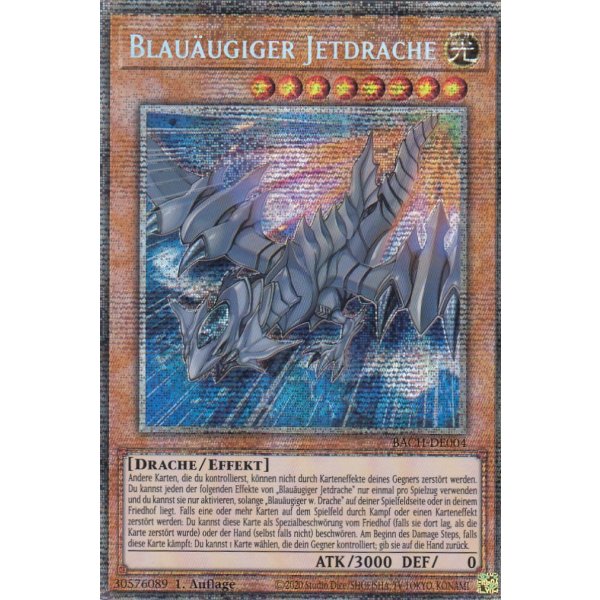 Blau&auml;ugiger Jetdrache (Starlight Rare) BACH-DE004-Starlight-Rare