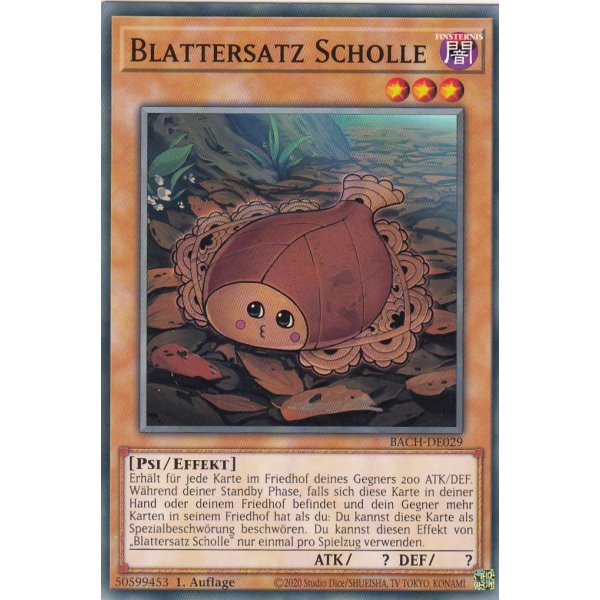 Blattersatz Scholle BACH-DE029