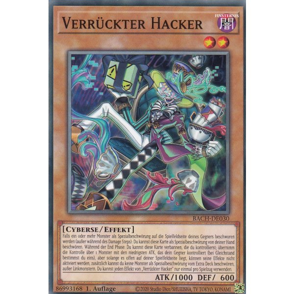 Verr&uuml;ckter Hacker BACH-DE030