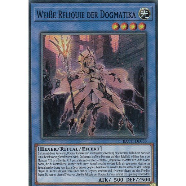 Wei&szlig;e Reliquie der Dogmatika BACH-DE035