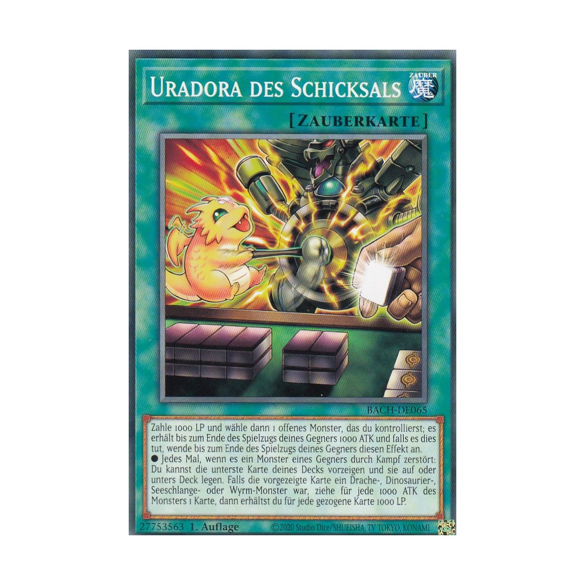 Yu-Gi-Oh! Uradora Of Fate (BACH-EN065) - Common 1st Edition Card From Battle Of Chaos Set - View #14