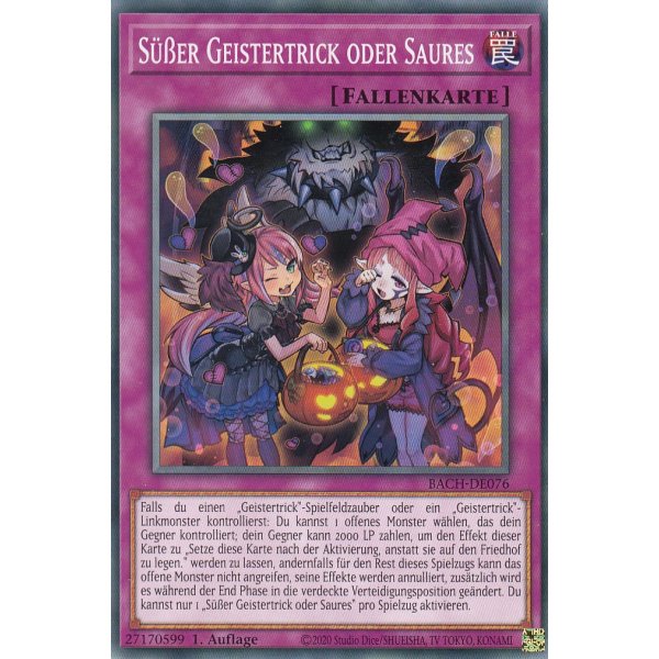 S&uuml;&szlig;er Geistertrick oder Saures BACH-DE076